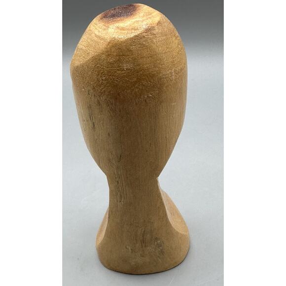 Hand Carved Totem Style Tiki Albuquerque NM Light Wood Matte Finish 7 Inches - Picture 5 of 8